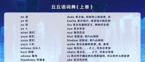 《探秘原神丘丘人语言学——解读丘丘人语言》（以原神丘丘语翻译丘丘人语言学原神丘丘人语录为主题的语言学探索）